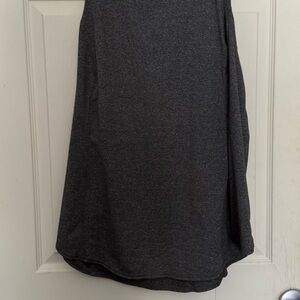 Market & Spruce Charcoal Midi Skirt